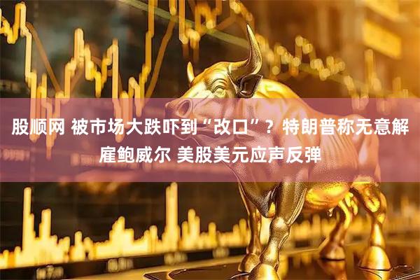 股顺网 被市场大跌吓到“改口”？特朗普称无意解雇鲍威尔 美股美元应声反弹