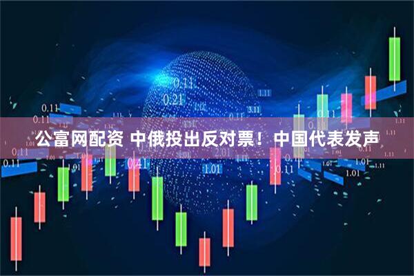 公富网配资 中俄投出反对票！中国代表发声